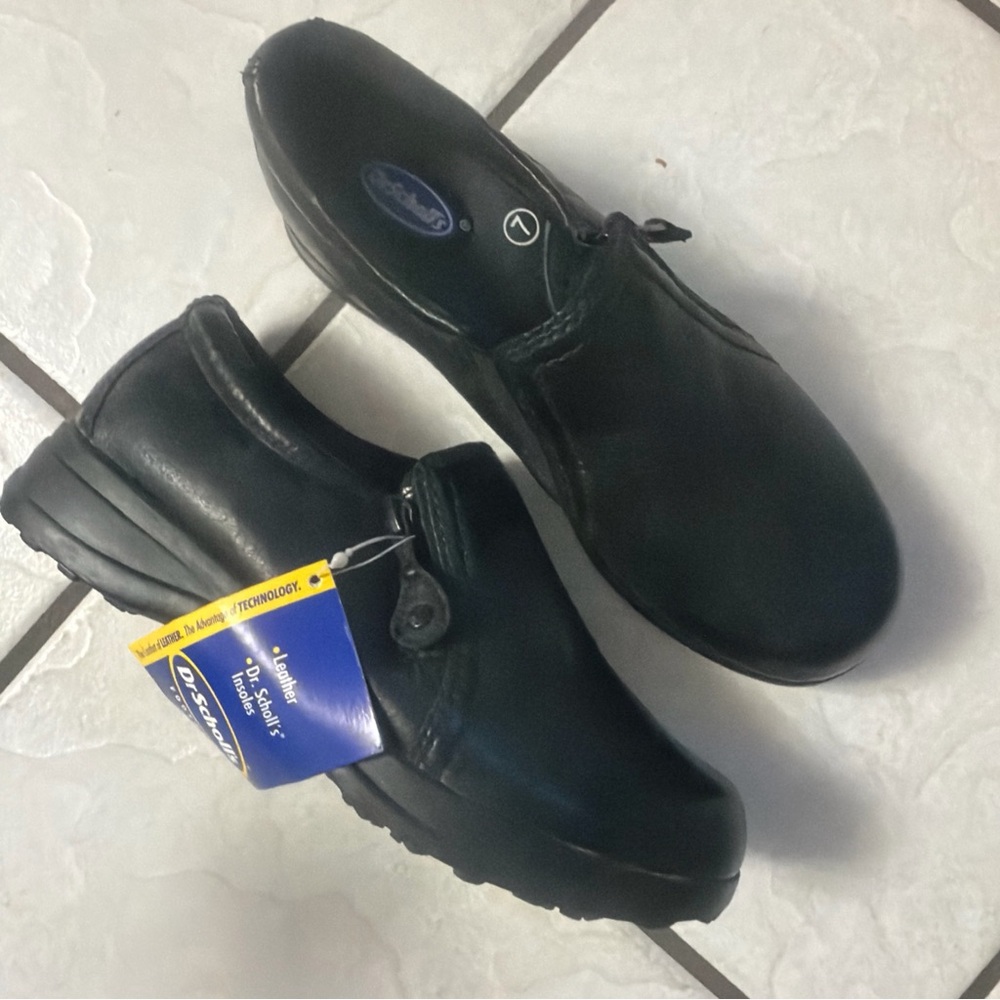 Dr Scholls Womans Marci Comfort Shoes Black Sz 7 WIDE